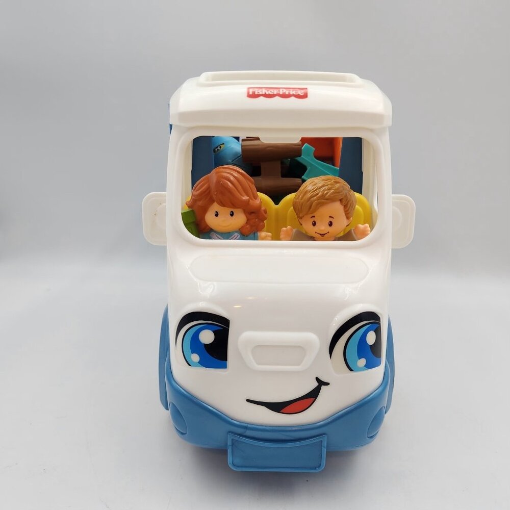 Fisher Price Little People Camper Camping Van RV Set w Songs & Sounds 7 PC WORKS - Picture 3 of 16